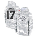STECN KC.Chiefs #17 Alohi Gilman Player Arctic Camo Salute to Service Hoodies Limited Game Stitched Jerseys