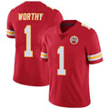STECN KC.Chiefs #1 Xavier Worthy Player Red Vapor F.U.S.E. Limited Stitched Stitched Jerseys