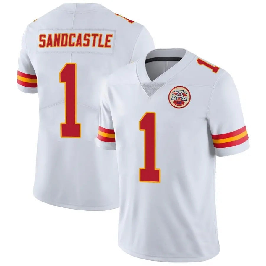 STECN KC.Chiefs #1 Xavier Worthy Player White Vapor Limited Stitched Jerseys