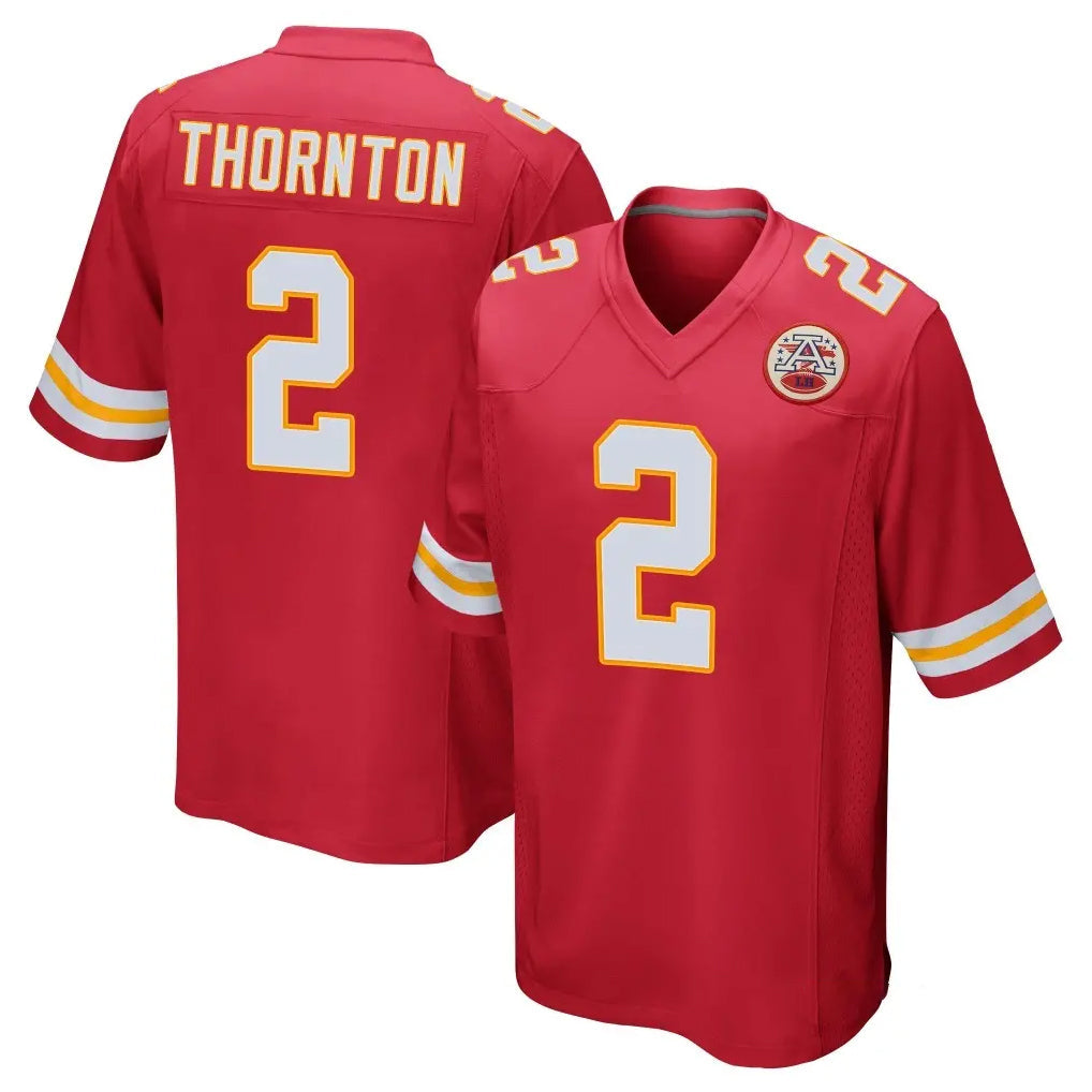 STECN KC.Chiefs #2 Tyquan Thornton Player Red Home Game Stitched Jerseys
