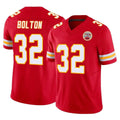 STECN KC.Chiefs #32 Nick Bolton Player Red Limited Vapor F.U.S.E. Home Game Stitched Jerseys