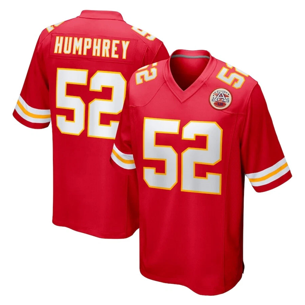 STECN KC.Chiefs #52 Creed Humphrey Player Red Home Game Stitched Jerseys