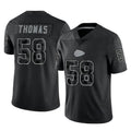 STECN KC.Chiefs #58 Derrick Thomas Player Black Limited Reflective Game Stitched Jerseys