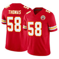 STECN KC.Chiefs #58 Derrick Thomas Player Red Limited Vapor F.U.S.E. Home Game Stitched Jerseys