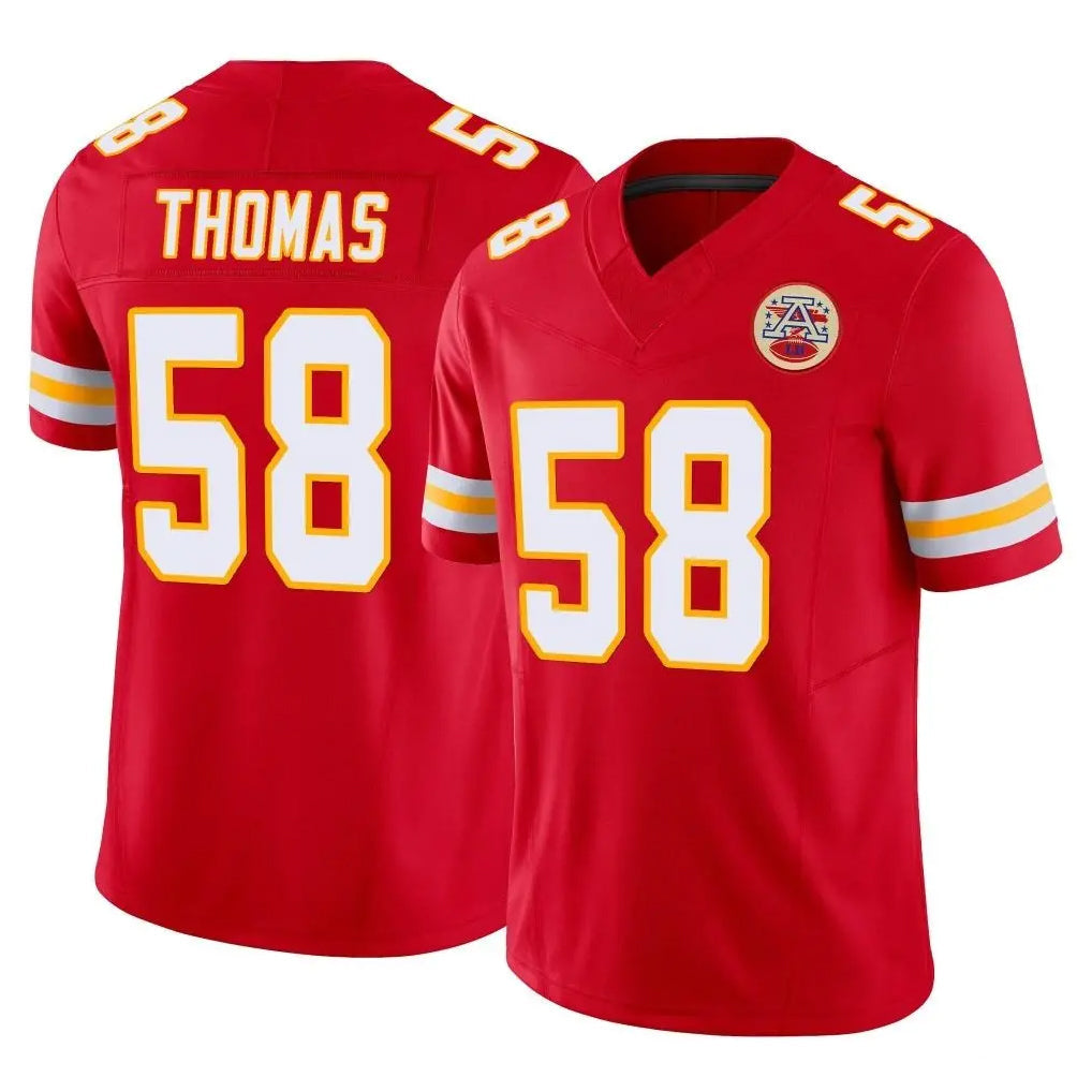 STECN KC.Chiefs #58 Derrick Thomas Player Red Limited Vapor F.U.S.E. Home Game Stitched Jerseys