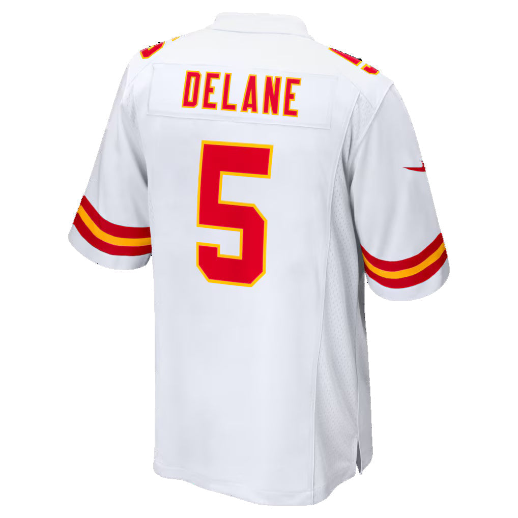 STECN KC.Chiefs #5 Mansoor Delane White Game Stitched Jerseys