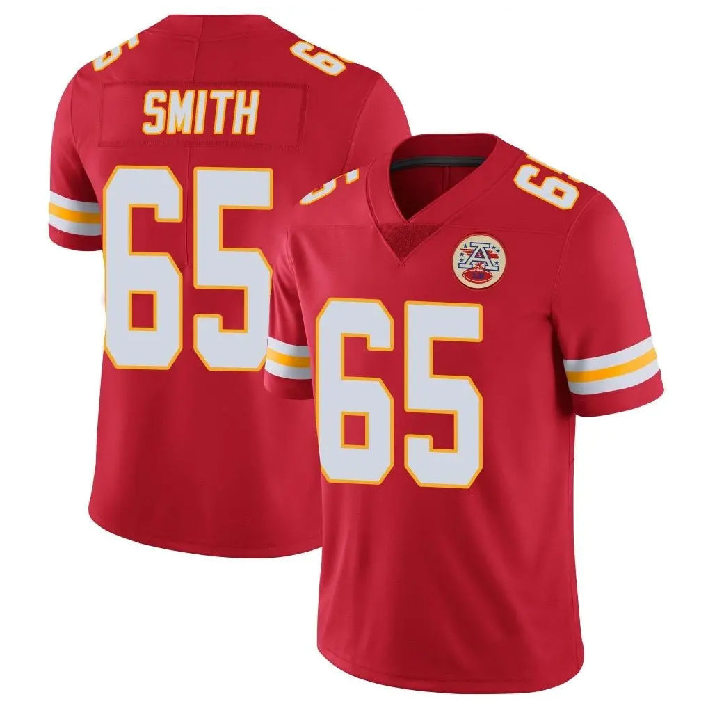 STECN KC.Chiefs #65 Trey Smithy Player Red Limited Vapor Untouchable Home Game Stitched Jerseys