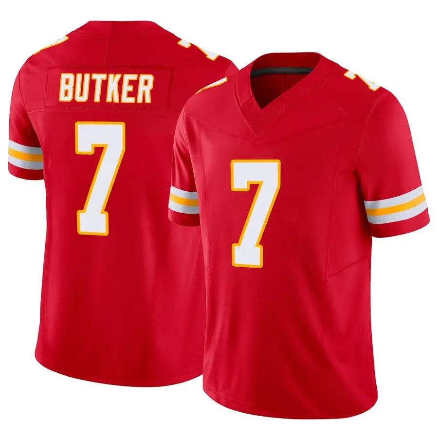 STECN KC.Chiefs #7 Harrison Butker Player Red Vapor F.U.S.E. Limited Stitched Jerseys