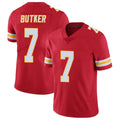 STECN KC.Chiefs #7 Harrison Butker Player Red Vapor Limited Stitched Jerseys