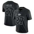 STECN KC.Chiefs #87 Travis Kelce Player Black RFLCTV Limited Stitched Jerseys