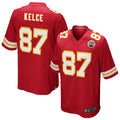 STECN KC.Chiefs #87 Travis Kelce Player Red Team Color Game Stitched Jerseys