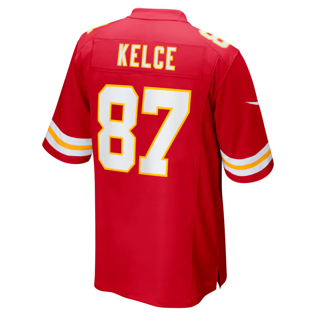 STECN KC.Chiefs #87 Travis Kelce Red Game Stitched Jerseys