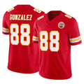 STECN KC.Chiefs #88 Tony Gonzalez Player Red Limited Vapor F.U.S.E. Home Game Stitched Jerseys