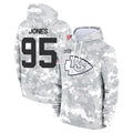 STECN KC.Chiefs #95 Chris Jones Player Arctic Camo Salute to Service Hoodies Stitched Jerseys