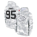 STECN KC.Chiefs #95 Chris Jones Player Arctic Camo Salute to Service Hoodies Limited Game Stitched Jerseys
