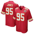 STECN KC.Chiefs #95 Chris Jones Player Red Home Game Stitched Jerseys