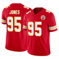 STECN KC.Chiefs #95 Chris Jones Player Red Limited Vapor F.U.S.E. Home Game Stitched Jerseys