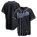 STECN KC.Royals Black Carbon Fashion Home Game Blank Player Stitched Jerseys