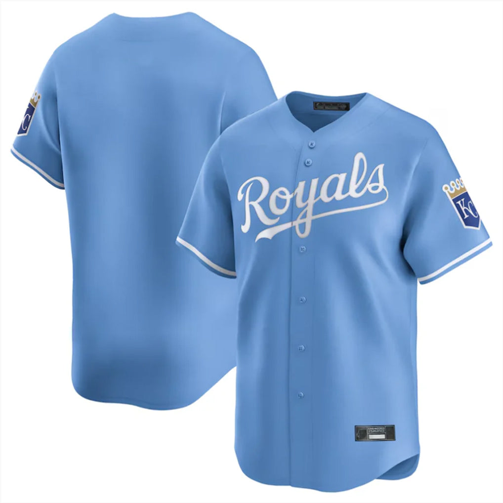 STECN KC.Royals Light Blue Alt Limited Home Blank Player Stitched Jerseys