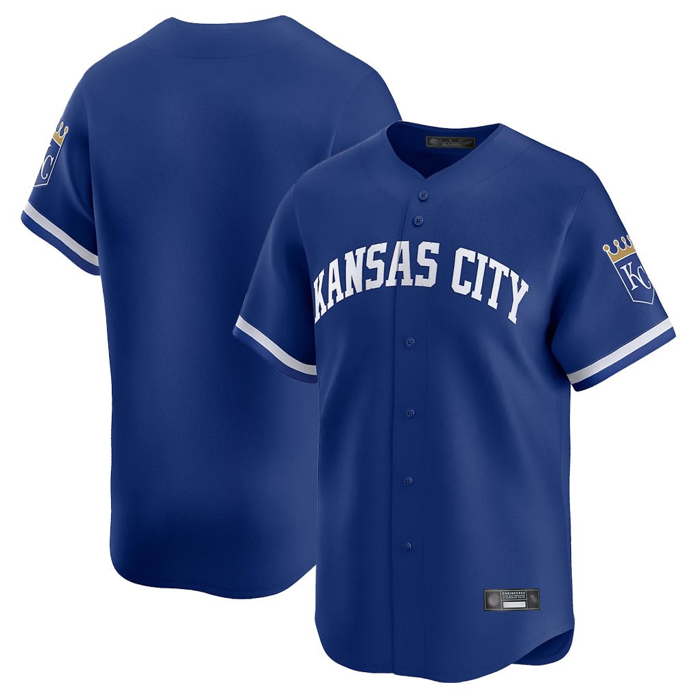 STECN KC.Royals Royal Limited Home Blank Player Stitched Jerseys