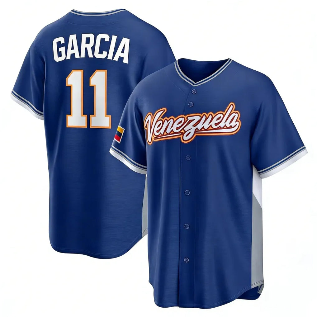 STECN KC.Royals #11 Maikel Garcia Player Navy 2026 World Classic Home Stitched Jerseys