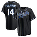 STECN KC.Royals #14 Jac Caglianone Player Black Carbon Fashion Home Game Stitched Jerseys