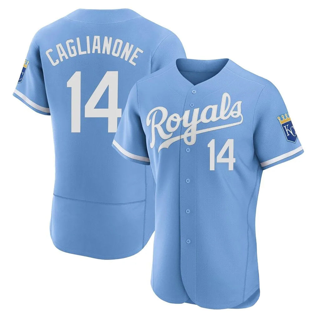 STECN KC.Royals #14 Jac Caglianone Player Light Blue Alt Limited Elite Home Stitched Jerseys