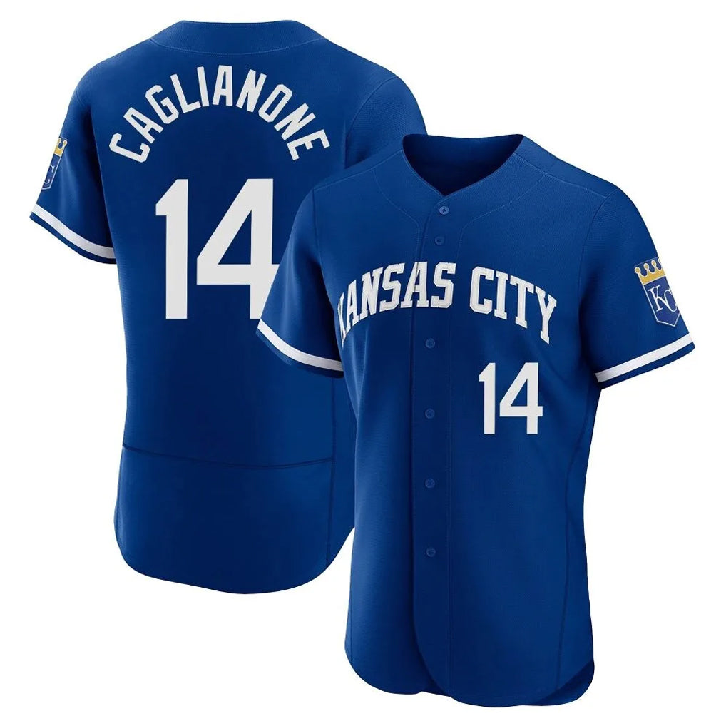 STECN KC.Royals #14 Jac Caglianone Player Royal City Connect Limited Elite Home Game Stitched Jerseys