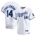 STECN KC.Royals #14 Jac Caglianone Player White Alt Limited Home Stitched Jerseys