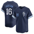 STECN KC.Royals #16 Bo Jackson Player Navy City Connect Limited Home Stitched Jerseys