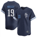 STECN KC.Royals #19 Michael Massey Player Navy City Connect Limited Home Stitched Jerseys