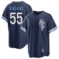 STECN KC.Royals #55 Cole Ragans Player Navy City Connect Home Game Stitched Jerseys