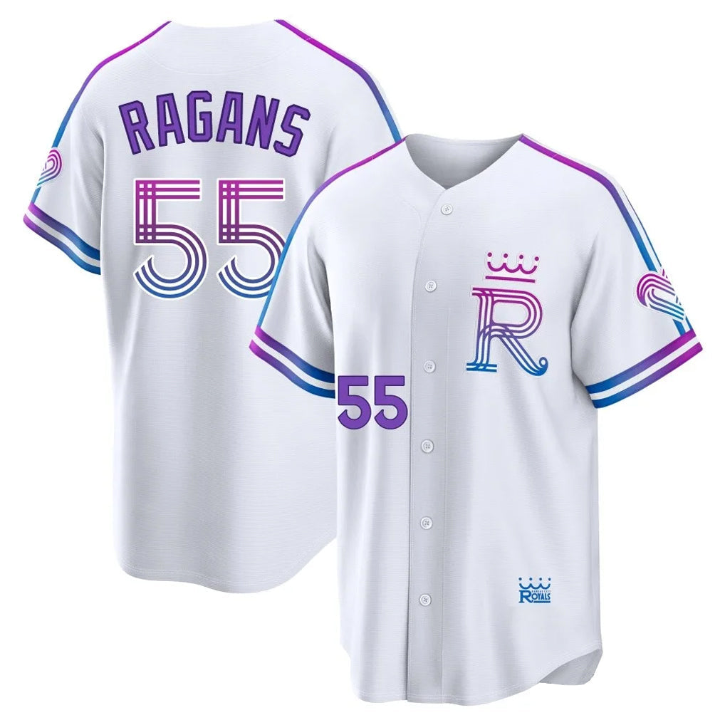 STECN KC.Royals #55 Cole Ragans Player White 2026 City Connect Limited Home Stitched Jerseys