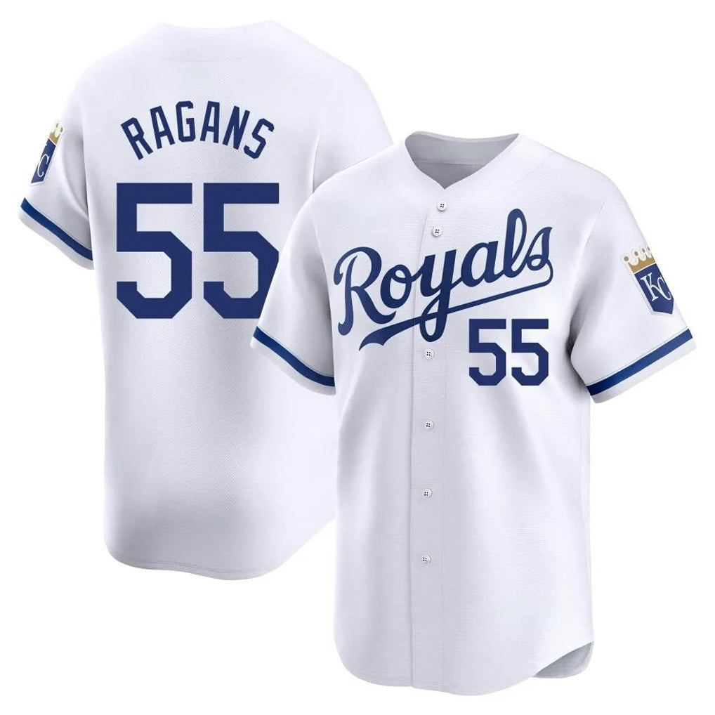 STECN KC.Royals #55 Cole Ragans Player White Alt Limited Home Stitched Jerseys