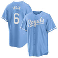 STECN KC.Royals #6 Jonathan India Player Light Blue Home Game Stitched Jerseys