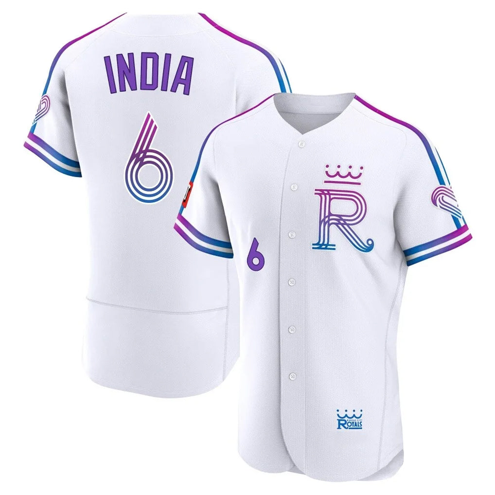 STECN KC.Royals #6 Jonathan India Player White 2026 City Connect Limited Elite Home Stitched Jerseys