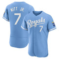 STECN KC.Royals #7 Bobby Witt Jr. Player Light Blue Alt Limited Elite Home Stitched Jerseys