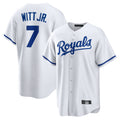 STECN KC.Royals #7 Bobby Witt Jr. Player White Home Game Stitched Jerseys
