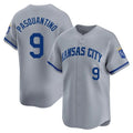 STECN KC.Royals #9 Vinnie Pasquantino Player Gray Limited Home Stitched Jerseys