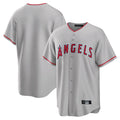 STECN LA.Angels Gray Home Game Blank Player Stitched Jerseys