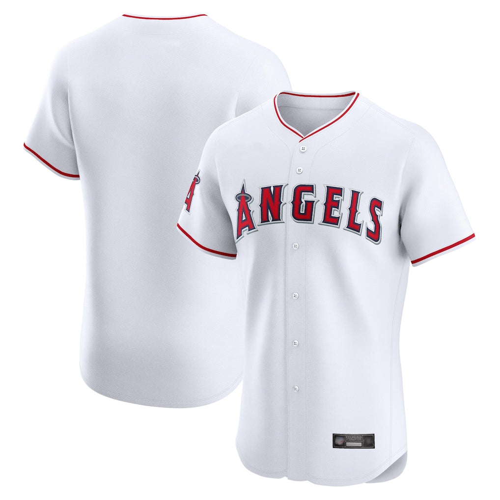 STECN LA.Angels White Limited Elite Home Blank Player Stitched Jerseys