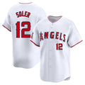 STECN LA.Angels #12 Jorge Soler Player White Limited Home Stitched Jerseys