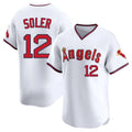 STECN LA.Angels #12 Jorge Soler Player White T-shirt Home Limited Stitched Jerseys