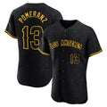 STECN LA.Angels #13 Drew Pomeranz Player Black Snake Skin City Limited Elite Home Stitched Jerseys