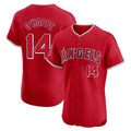 STECN LA.Angels #14 Logan O'Hoppe Player Red Home Limited Elite Stitched Jerseys