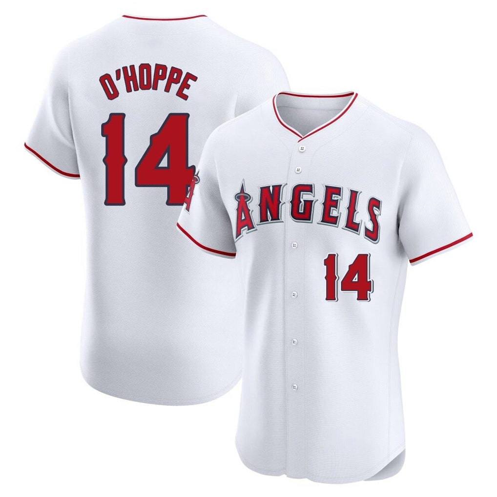 STECN LA.Angels #14 Logan O'Hoppe Player White Limited Elite Stitched Home Jerseys