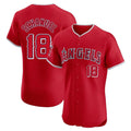 STECN LA.Angels #18 Nolan Schanuel Player Red Home Limited Elite Stitched Jerseys