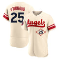 STECN LA.Angels #25 Travis d'Arnaud Player Cream City Connect Limited ELite Home Stitched Jerseys