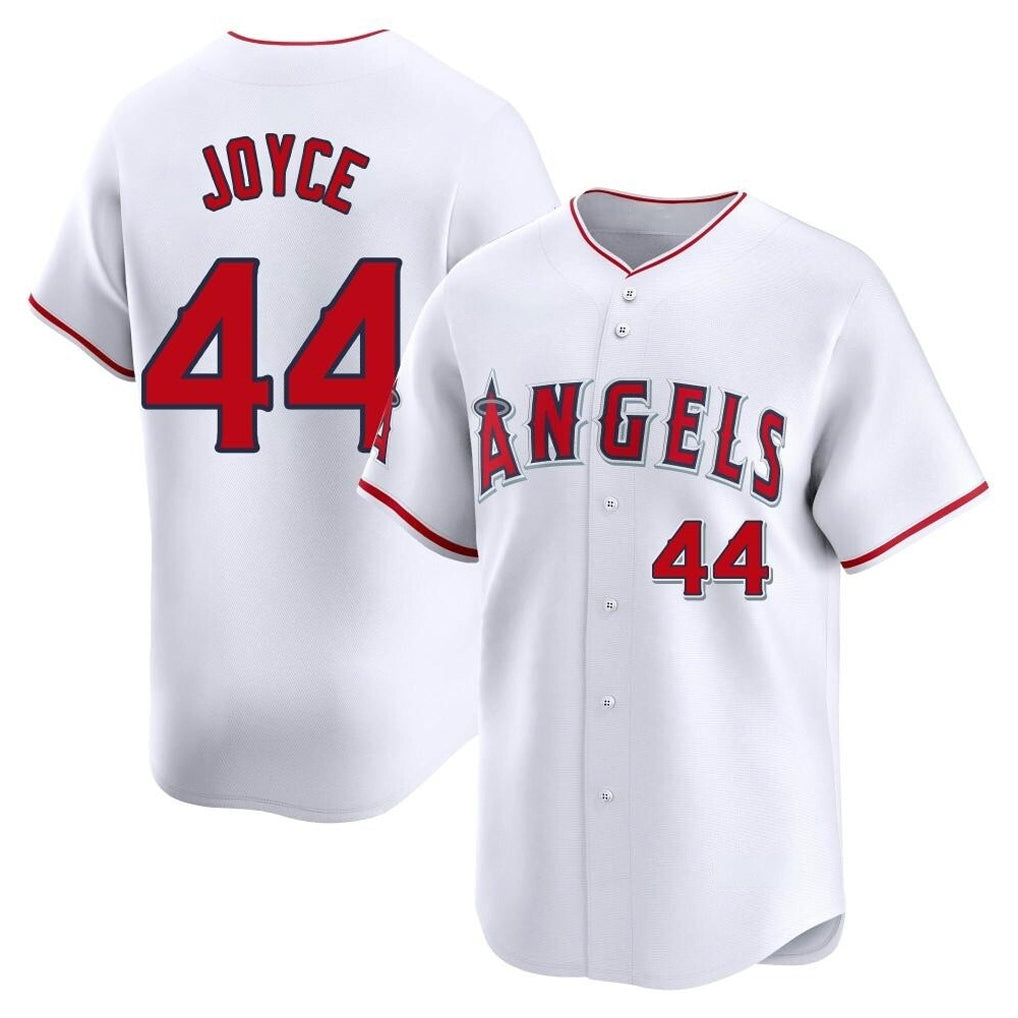 STECN LA.Angels #44 Ben Joyce Player White Limited Home Stitched Jerseys