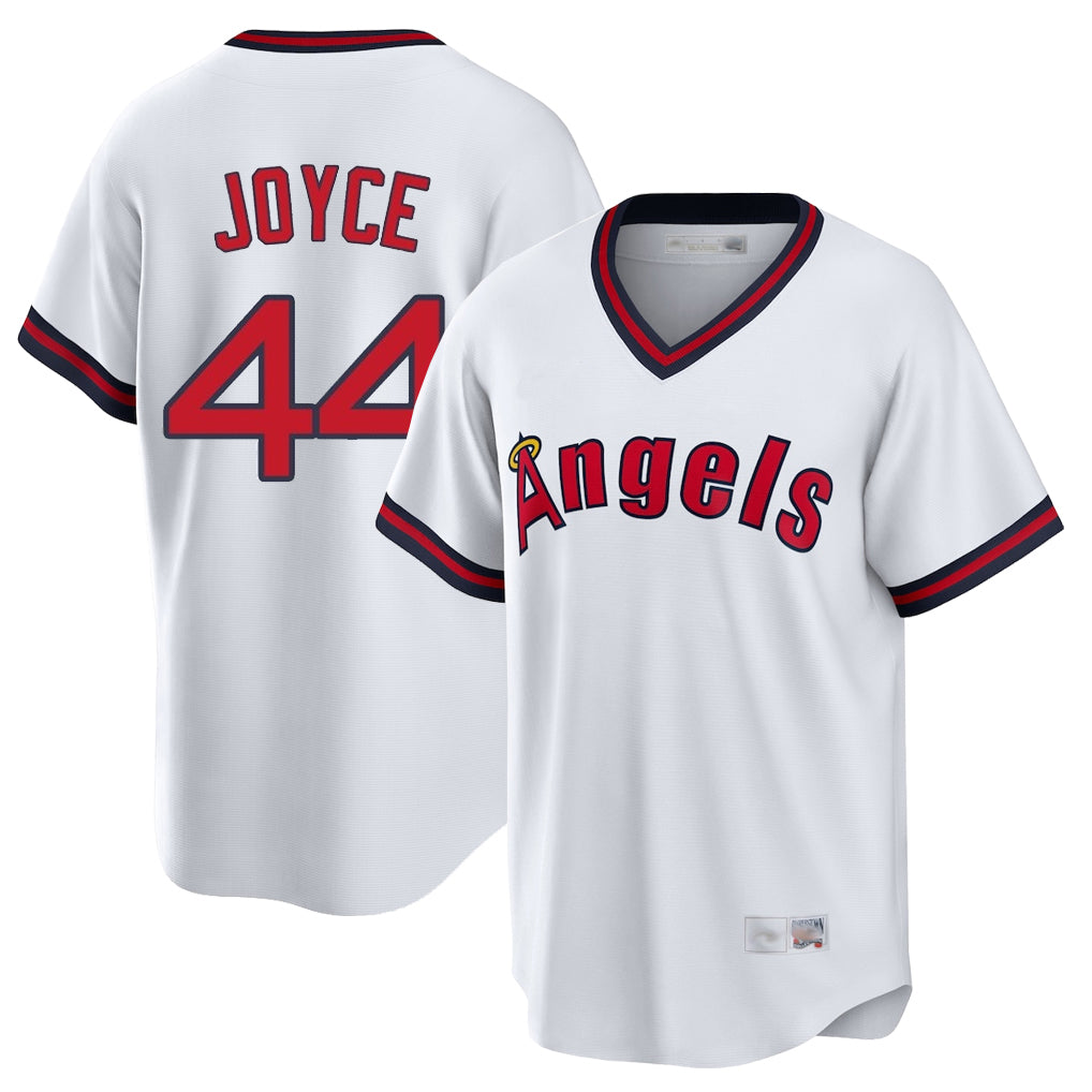 STECN LA.Angels #44 Ben Joyce Player White T-shirt Home Game Stitched Jerseys